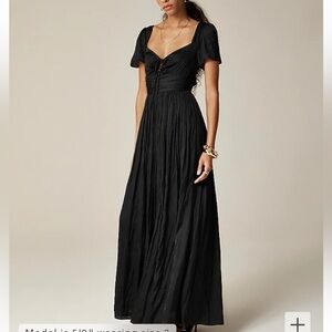 J. Crew Elegant Black Maxi Dress